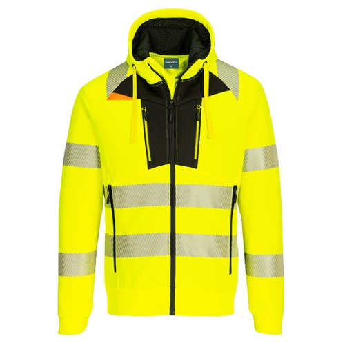 Portwest DX484 DX4 Hi-Vis Hoodie Yellow/Black L