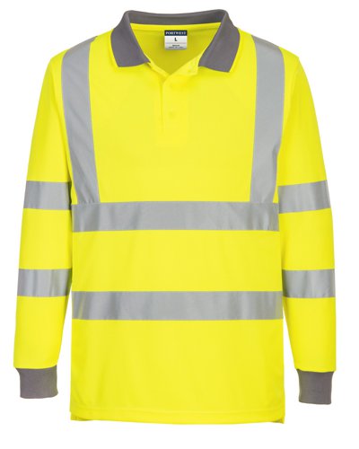 Portwest EC11 Eco Hi-Vis Polo Shirt L/S (6 Pack)