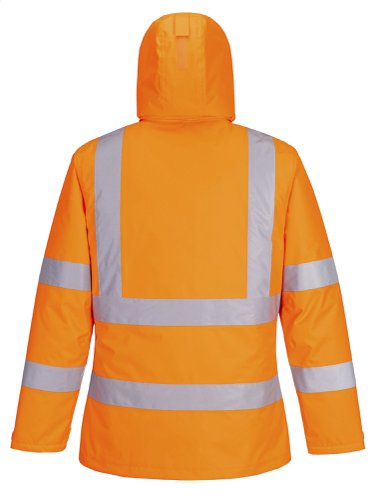 Portwest Eco Hi Vis Winter Jacket L Orange | POW36754 | Portwest