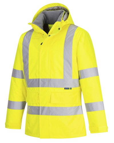 Portwest Eco Hi Vis Winter Jacket L Yellow | POW36761 | Portwest