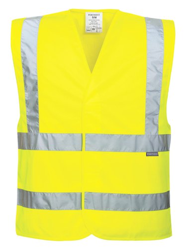 Portwest EC76 Eco Hi-Vis Vest (10 Pack) Yellow 4X/5X