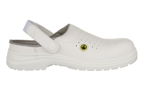 Portwest FC03 Compositelite ESD Perforated Safety Clog SB AE White 35