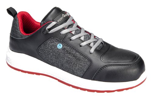 Portwest FC07 Eco Composite Trainer S3S SR Black/Red 40