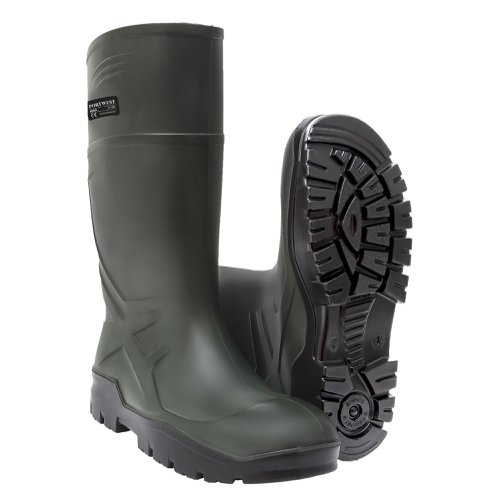 Portwest FD90 PU Non Safety Wellington O4 CI FO SR Green 39