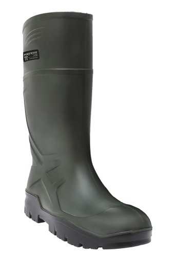 Portwest FD90 PU Non Safety Wellington O4 CI FO SR Green 40 Wellingtons FD90GNR40