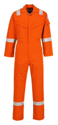 Portwest FR21 Bizflame Work FR Super Lightweight Anti-Static Coverall Orange 4XL