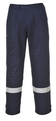Portwest FR26 Bizflame Work Trousers Navy Tall XL