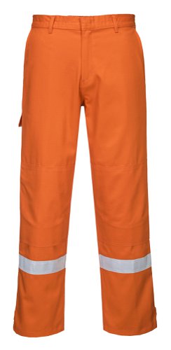 Portwest FR26 Bizflame Work Trousers Orange XXXL