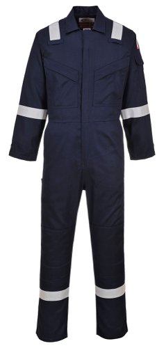 Portwest FR28 Flame Resistant Light Weight Anti-Static Coverall 280g Navy 4XL