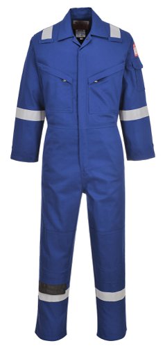 Portwest FR28 Flame Resistant Light Weight Anti-Static Coverall 280g Royal Blue L