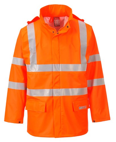 Portwest FR41 Sealtex Flame Hi-Vis Jacket Orange L