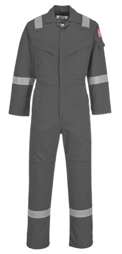 Portwest FR50 Flame Resistant Anti-Static Coverall 350g Grey 4XL