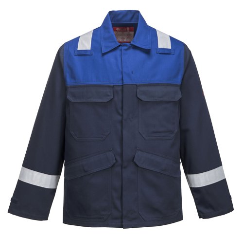 Portwest FR55 Bizflame Work Jacket Navy/Royal L