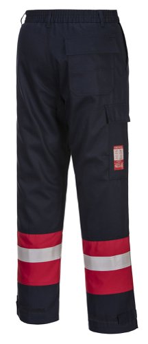 Portwest FR56 Bizflame Work Trousers Navy XXL Trousers & Shorts FR56NARXXL