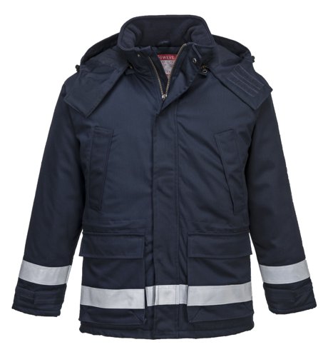 Portwest FR59 FR Anti-Static Winter Jacket Navy L