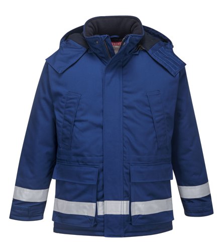 Portwest FR59 FR Anti-Static Winter Jacket Royal Blue L