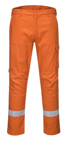 Portwest FR66 Bizflame Industry Trousers Orange 30