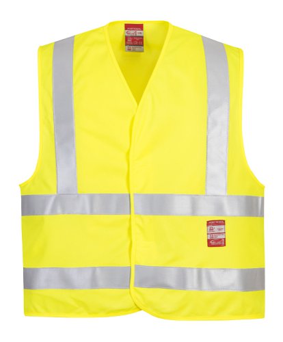 Portwest FR75 Hi-Vis FR Vest Yellow L/XL