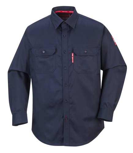 Portwest FR89 Bizflame 88/12 FR Work Shirt Navy XS