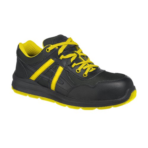 Portwest FT60 Compositelite Mersey Trainer S1P Black/Yellow 39