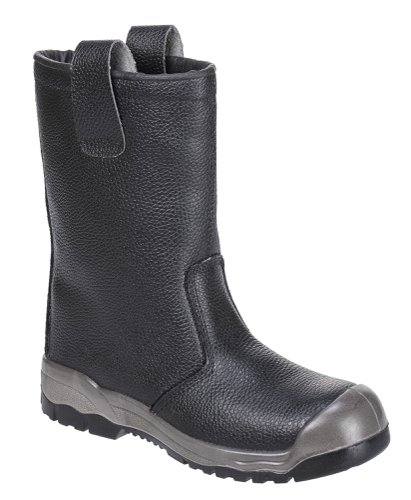 Portwest FW13 Steelite Rigger Boot S1P CI (With scuff cap) Black 45