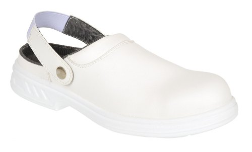 Portwest FW82 Steelite Safety Clog SB FO SR WPA E A White 36