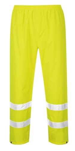 Portwest Hi Vis Rain Trousers XS Yellow