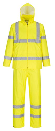 Portwest H448 Hi-Vis Packaway Rain Suit Yellow L