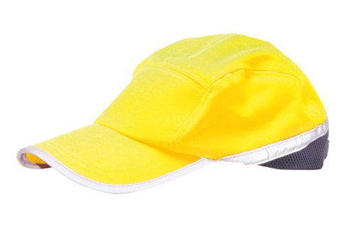 Portwest HB10 Hi-Vis Baseball Cap Yellow/Navy