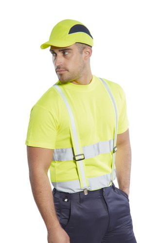 Portwest HV56 Hi-Vis Trousers Braces Yellow Clothing & PPE Accessories HV56YER