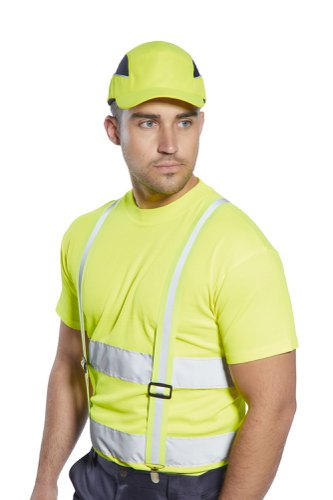 Portwest HV56 Hi-Vis Trousers Braces Yellow Clothing & PPE Accessories HV56YER