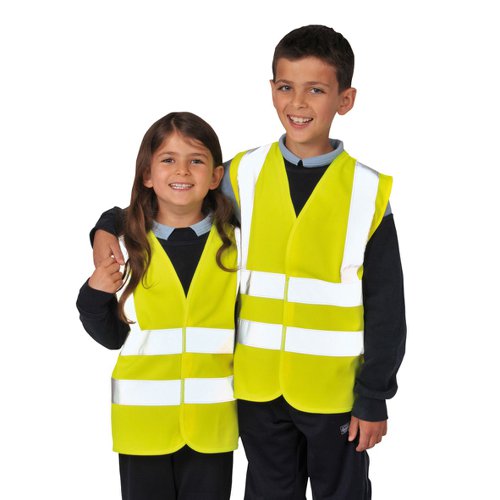 Portwest Hi Vis Junior Band and Brace Vest L Yellow (Pack of 10)