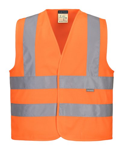 Portwest JN14 Hi-Vis Junior Band and Brace Vest Orange L