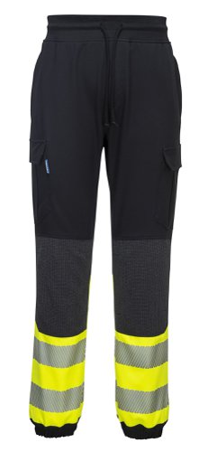 Portwest KX341 PW3 Hi-Vis Flexi Class 1 Jogger Black/Yellow XXL