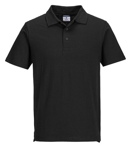 Portwest L210 Lightweight Jersey Polo Shirt (48 in a box) Black 5XL