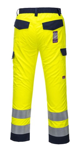 Portwest Hi Vis Modaflame Trousers S Yellow/Navy