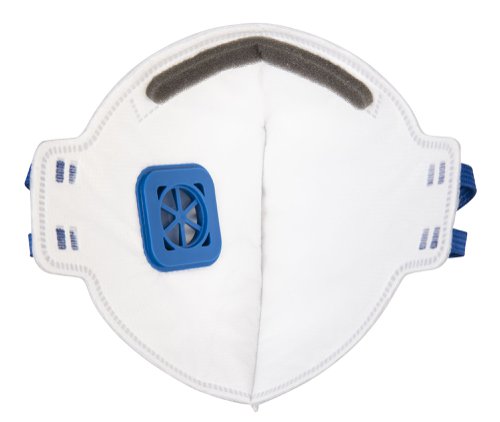 Portwest P251 FFP2 Valved Fold Flat Respirator (Pk20) White Respirators P251WHR