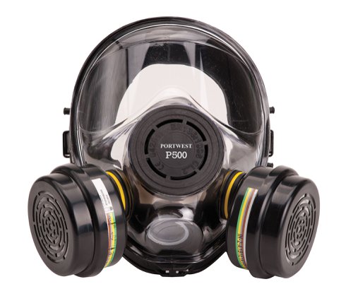 Portwest P500 Vienna Full Face Mask Black Respirators P500BKR