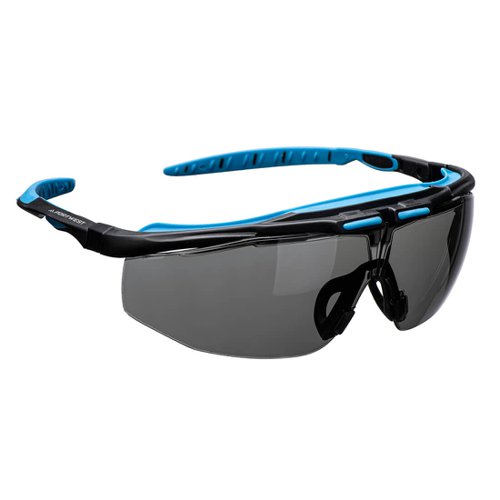 Portwest PS23 Peak KN Safety Glasses Smoke