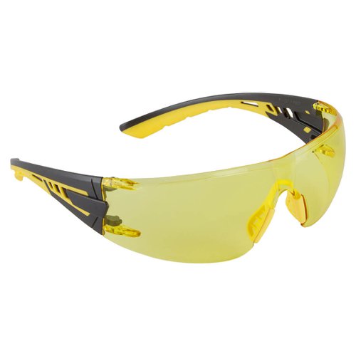 Portwest PS27 Tech Look Lite KN Safety Glasses Amber