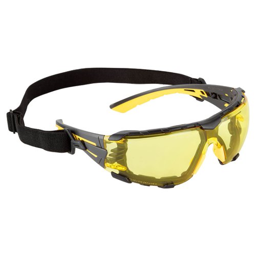 Portwest PS28 Tech Look Pro KN Safety Glasses Amber