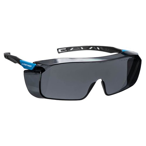 Portwest PS31 Top OTG Safety Glasses Smoke