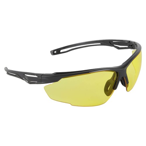 Portwest PS36 Anthracite Safety Glasses Amber