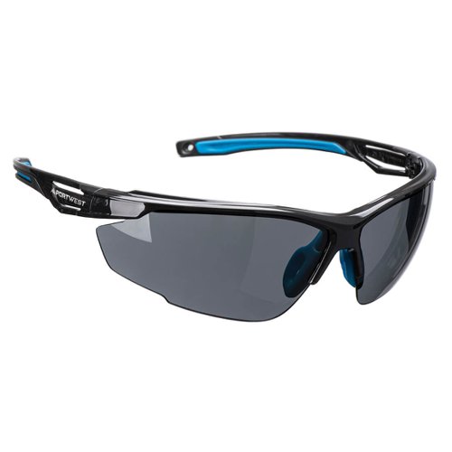 Portwest PS37 Anthracite KN Safety Glasses Smoke