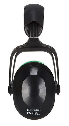 Portwest PS44 Top Ear Defenders Black Ear Defenders PS44BKR