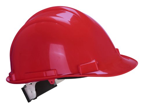 Portwest PS57 Expertbase Wheel Safety Helmet Red