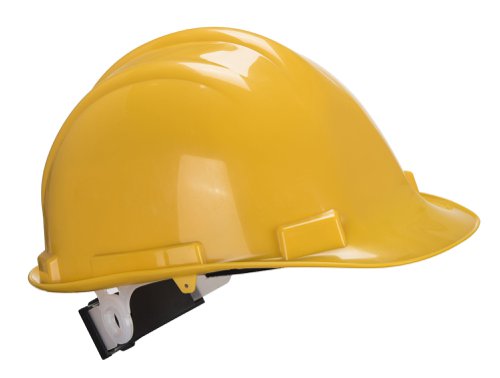 Portwest PS57 Expertbase Wheel Safety Helmet Yellow Safety Helmets PS57YER