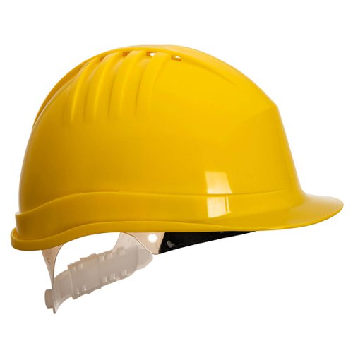 Portwest PS60 Expertline Safety Helmet (Slip Ratchet) Yellow