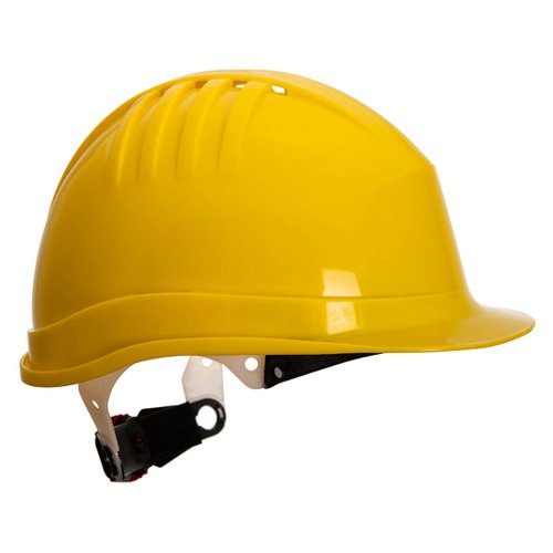 Portwest PS62 Expertline Safety Helmet (Wheel Ratchet) Yellow