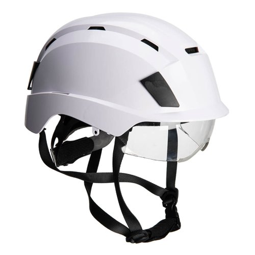 Portwest PS80 Integrated Visor Helmet White